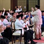 Prabowo Subianto dalam acara Munas PKS 2025
