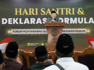 Ma’ruf Amin Ingatkan Santri Waspadai Zaman Penuh Hoaks
