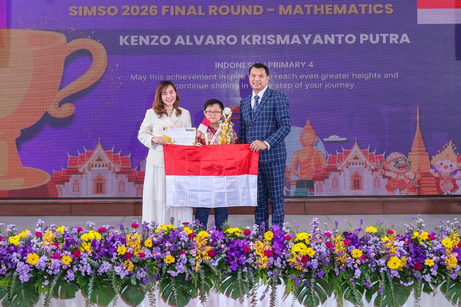 Siswa kelas 5 Xin Zhong School Surabaya, Kenzo Alvaro Krismayanto Putra,